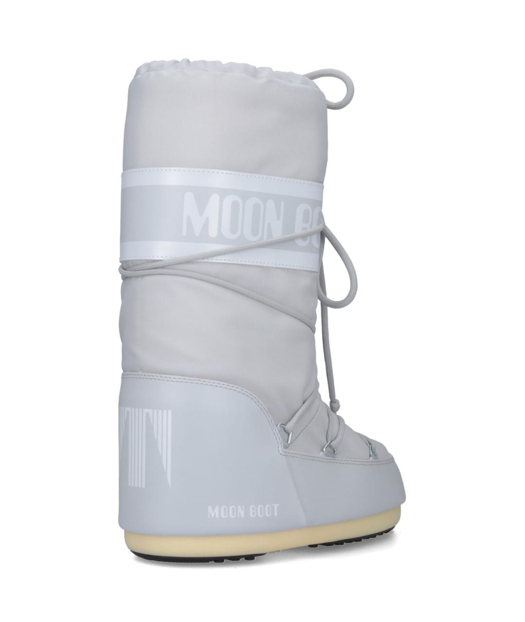 MOON BOOT Серые синтетические сапоги, фото 4