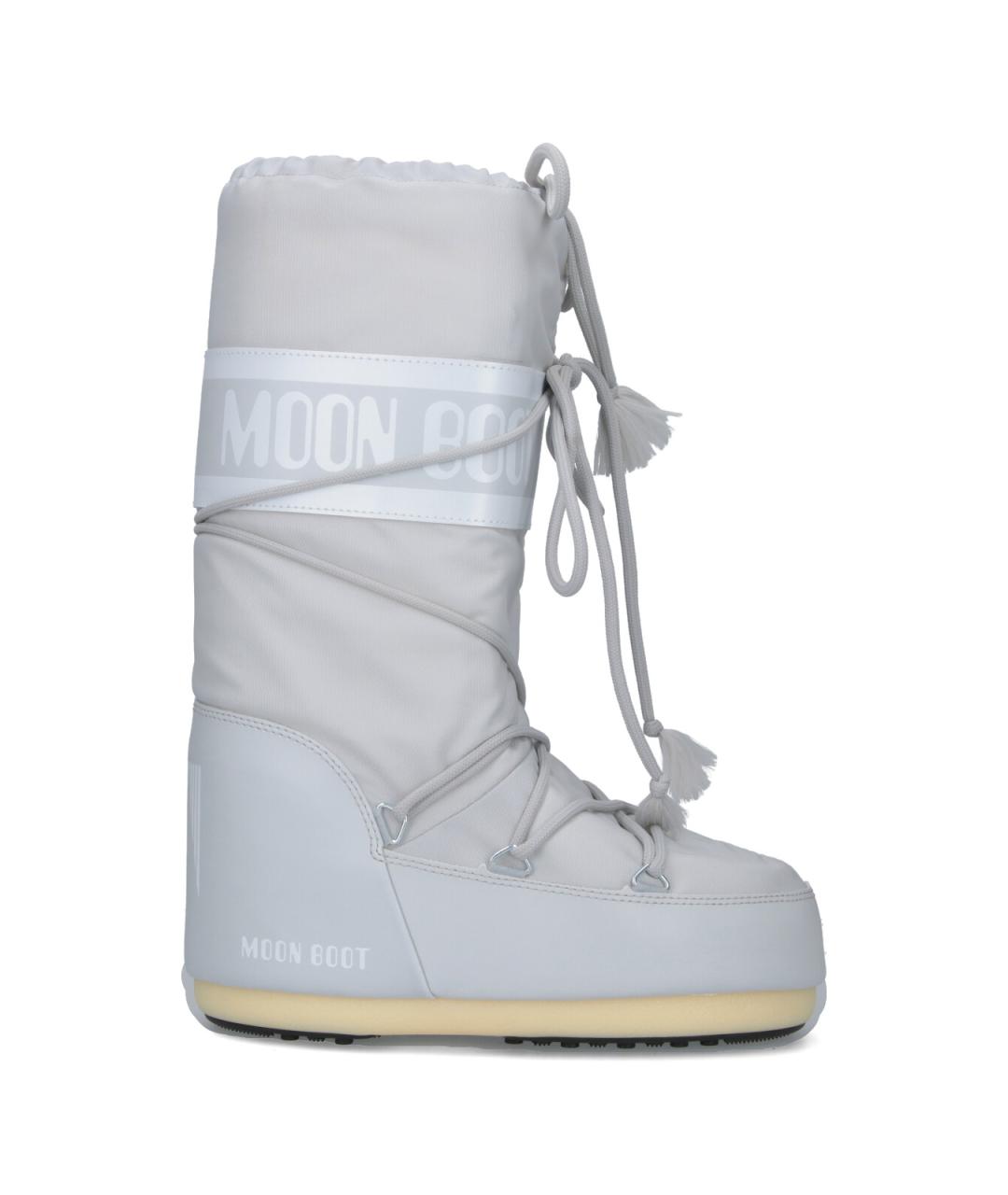 MOON BOOT Серые синтетические сапоги, фото 6
