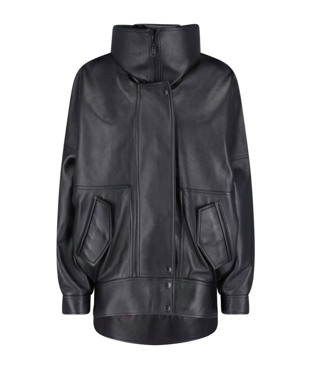 BALENCIAGA Черная кожаная куртка, фото 1