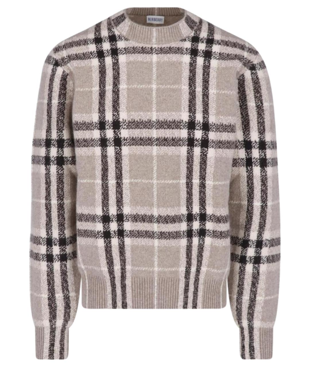 BURBERRY Мульти кашемировый джемпер / свитер, фото 1