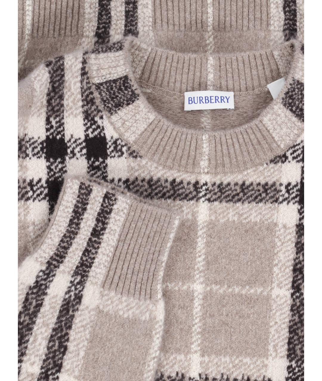 BURBERRY Мульти кашемировый джемпер / свитер, фото 3