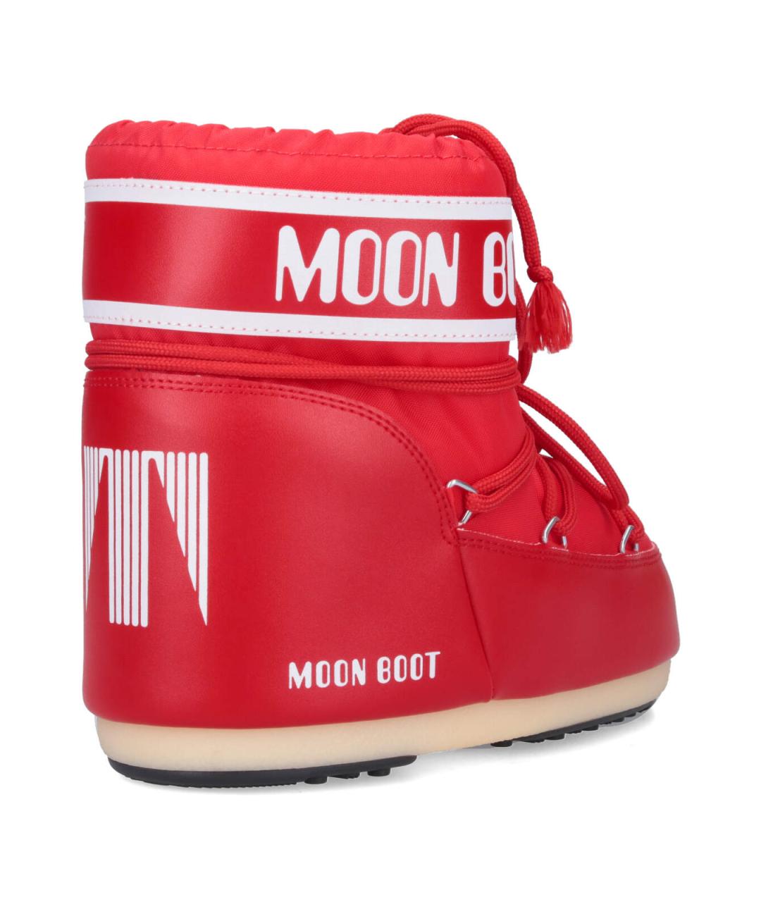 MOON BOOT Красные синтетические ботинки, фото 4