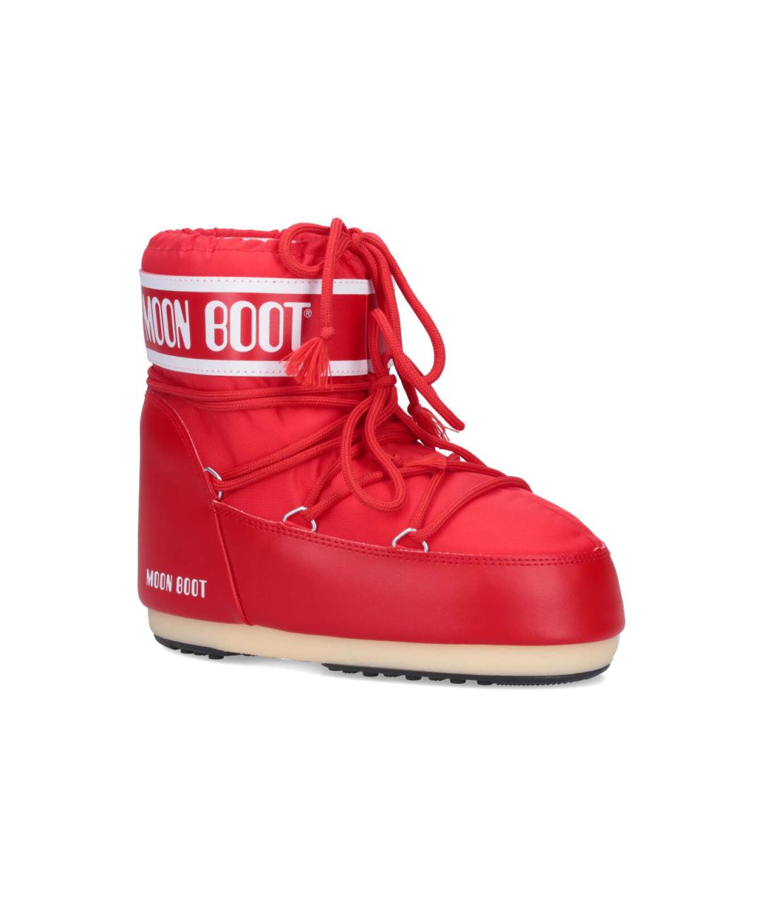 MOON BOOT Красные синтетические ботинки, фото 2
