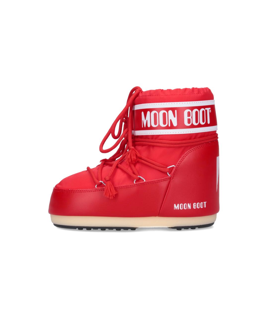 MOON BOOT Красные синтетические ботинки, фото 3