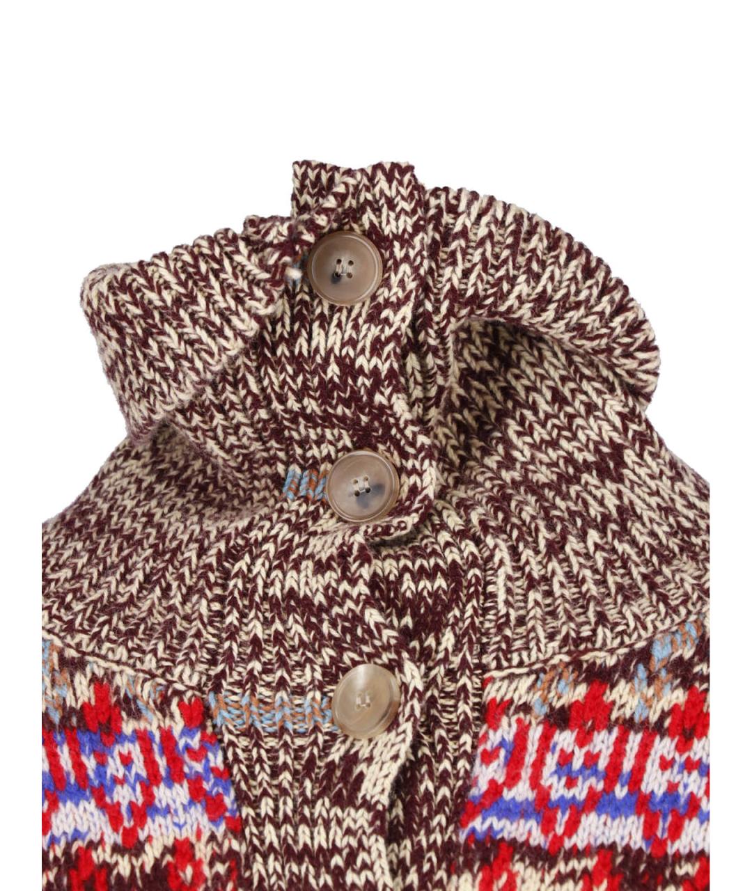 DRIES VAN NOTEN Мульти шерстяной кардиган, фото 5