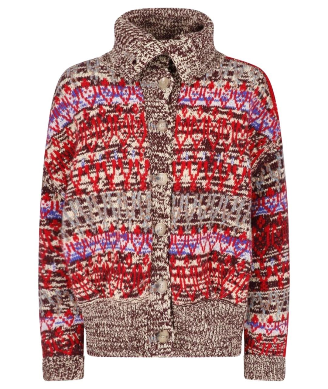 DRIES VAN NOTEN Мульти шерстяной кардиган, фото 1