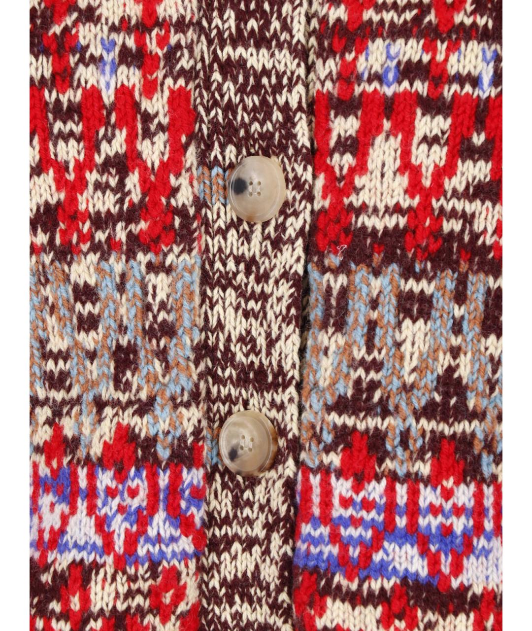DRIES VAN NOTEN Мульти шерстяной кардиган, фото 4