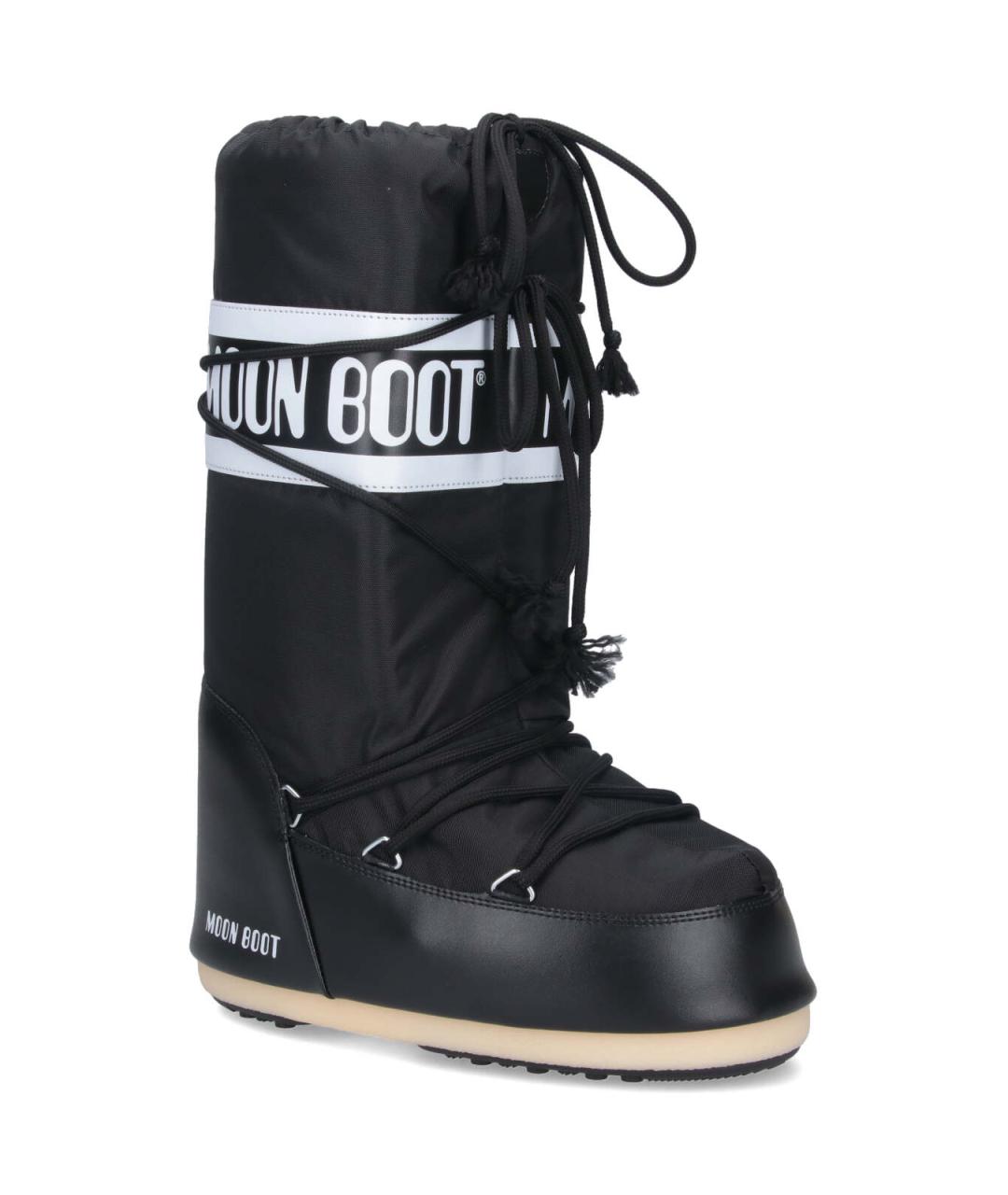 MOON BOOT Черные синтетические сапоги, фото 2