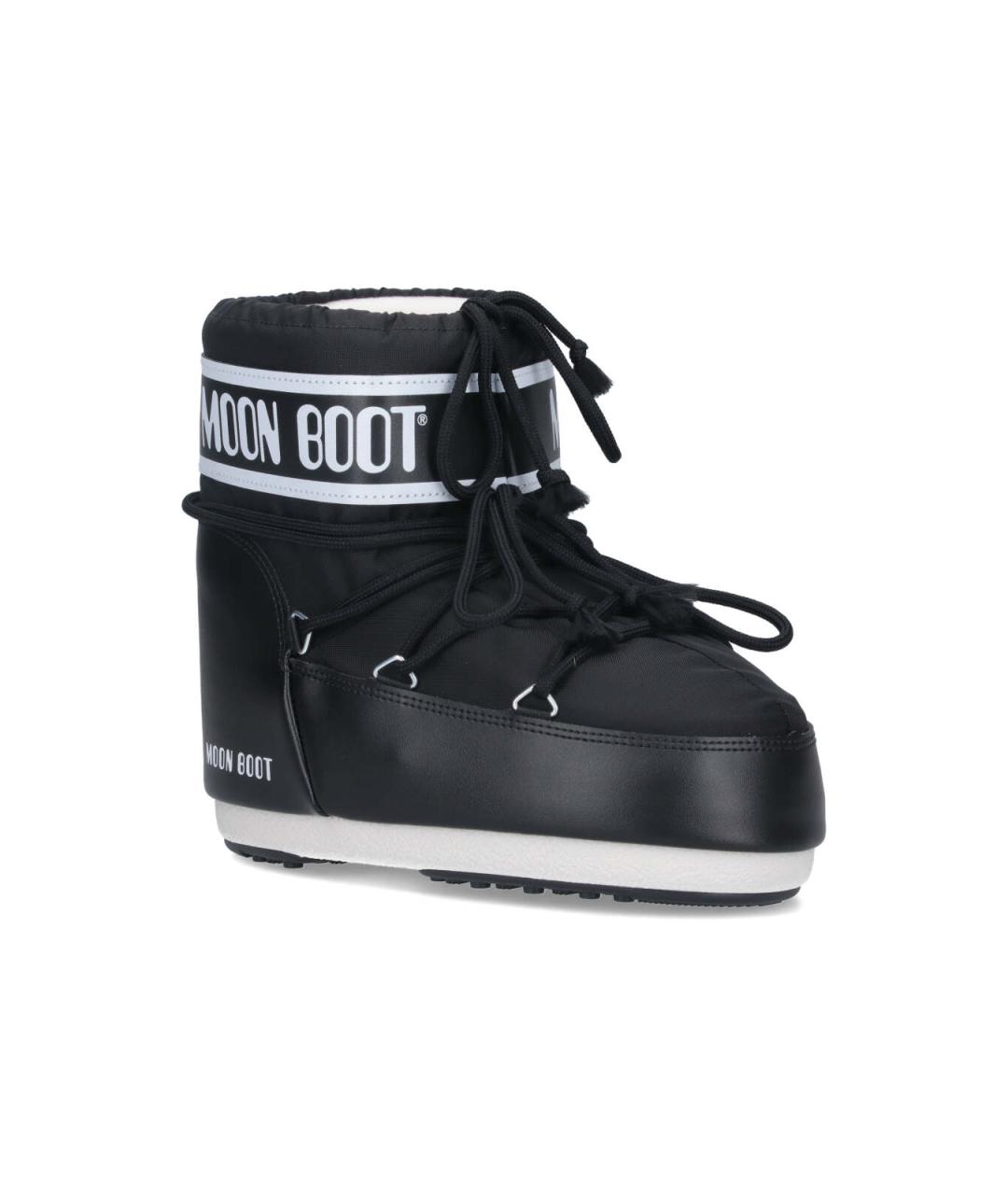 MOON BOOT Черные синтетические ботинки, фото 2