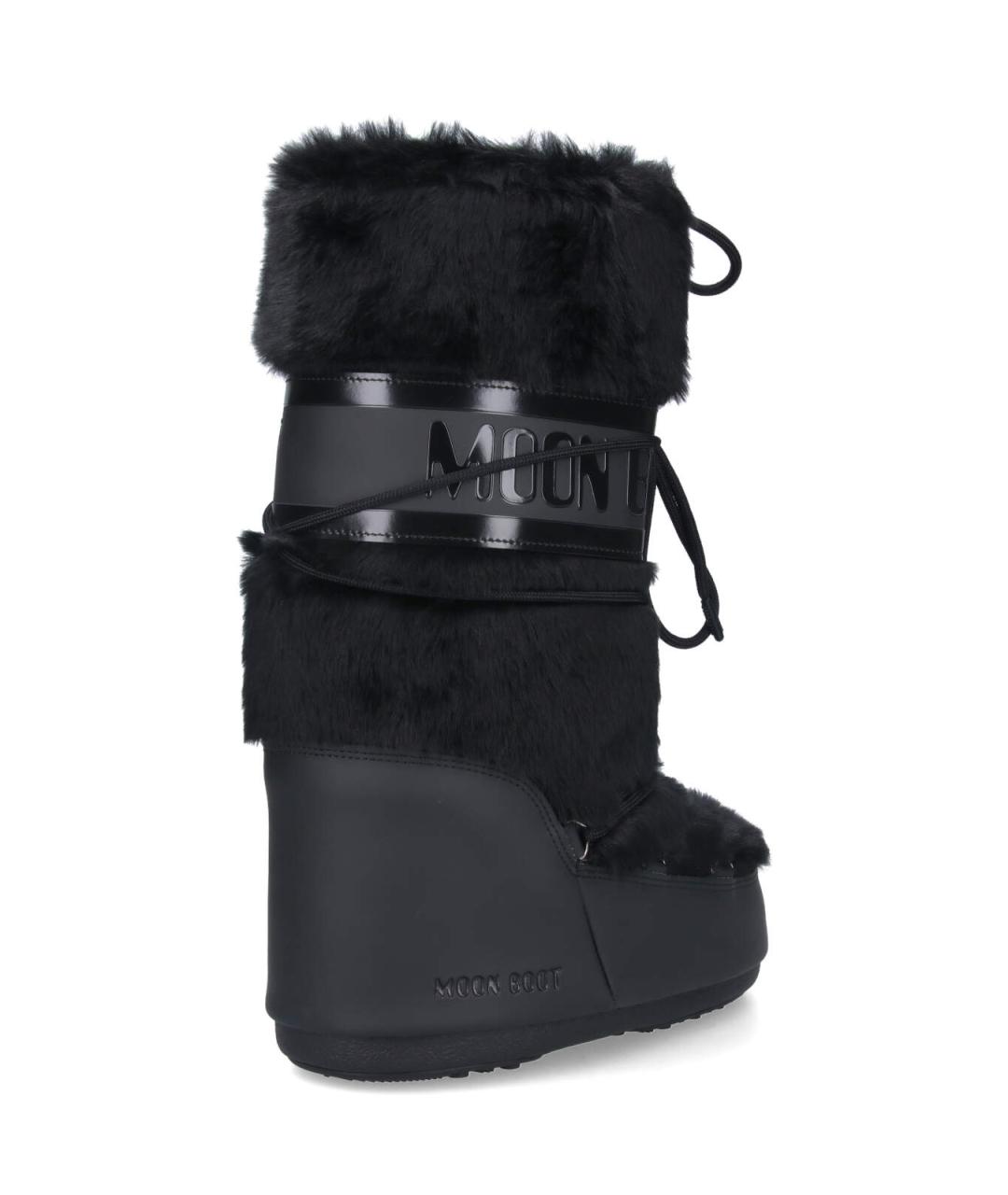 MOON BOOT Черные синтетические сапоги, фото 4