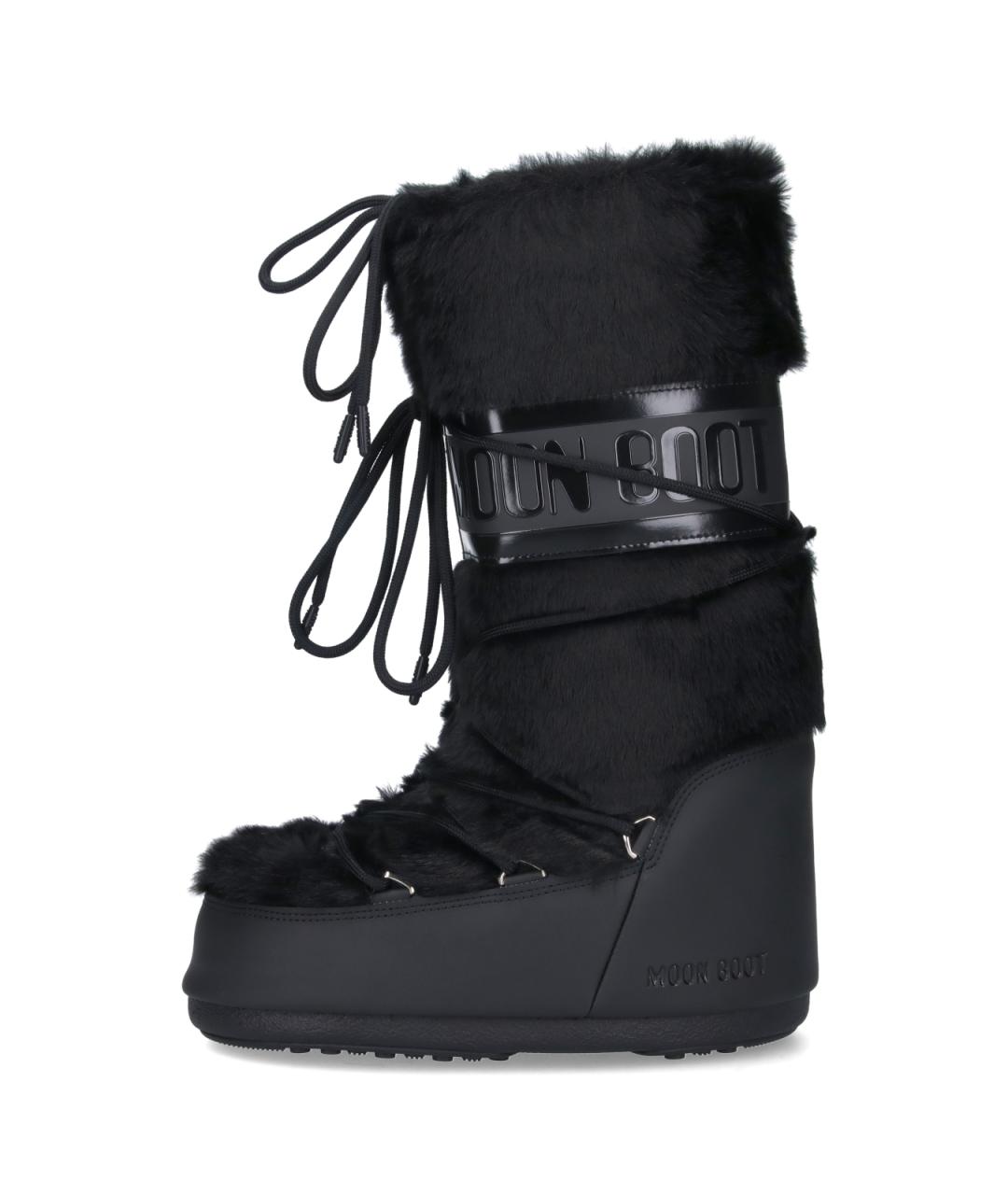 MOON BOOT Черные синтетические сапоги, фото 3