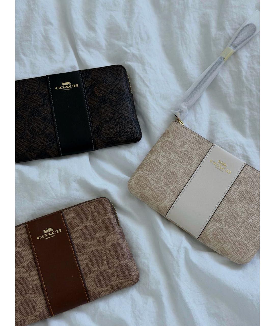 COACH Коричневый кошелек, фото 3