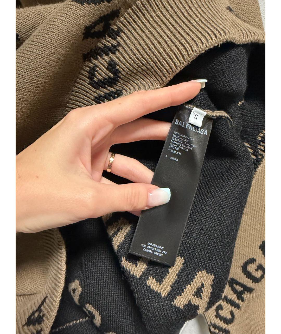 BALENCIAGA Коричневый джемпер / свитер, фото 5