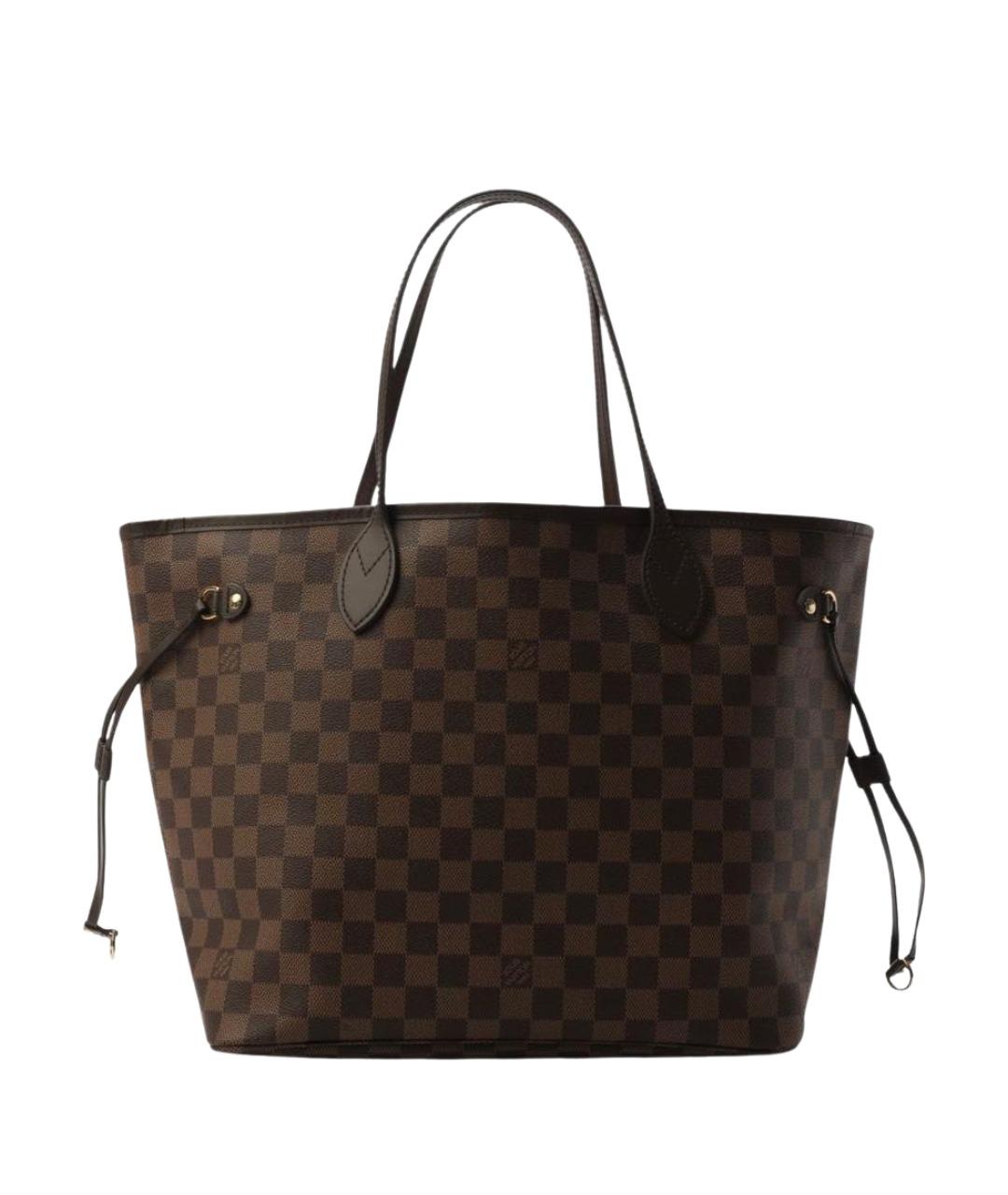 LOUIS VUITTON Коричневая сумка тоут из канвы, фото 1