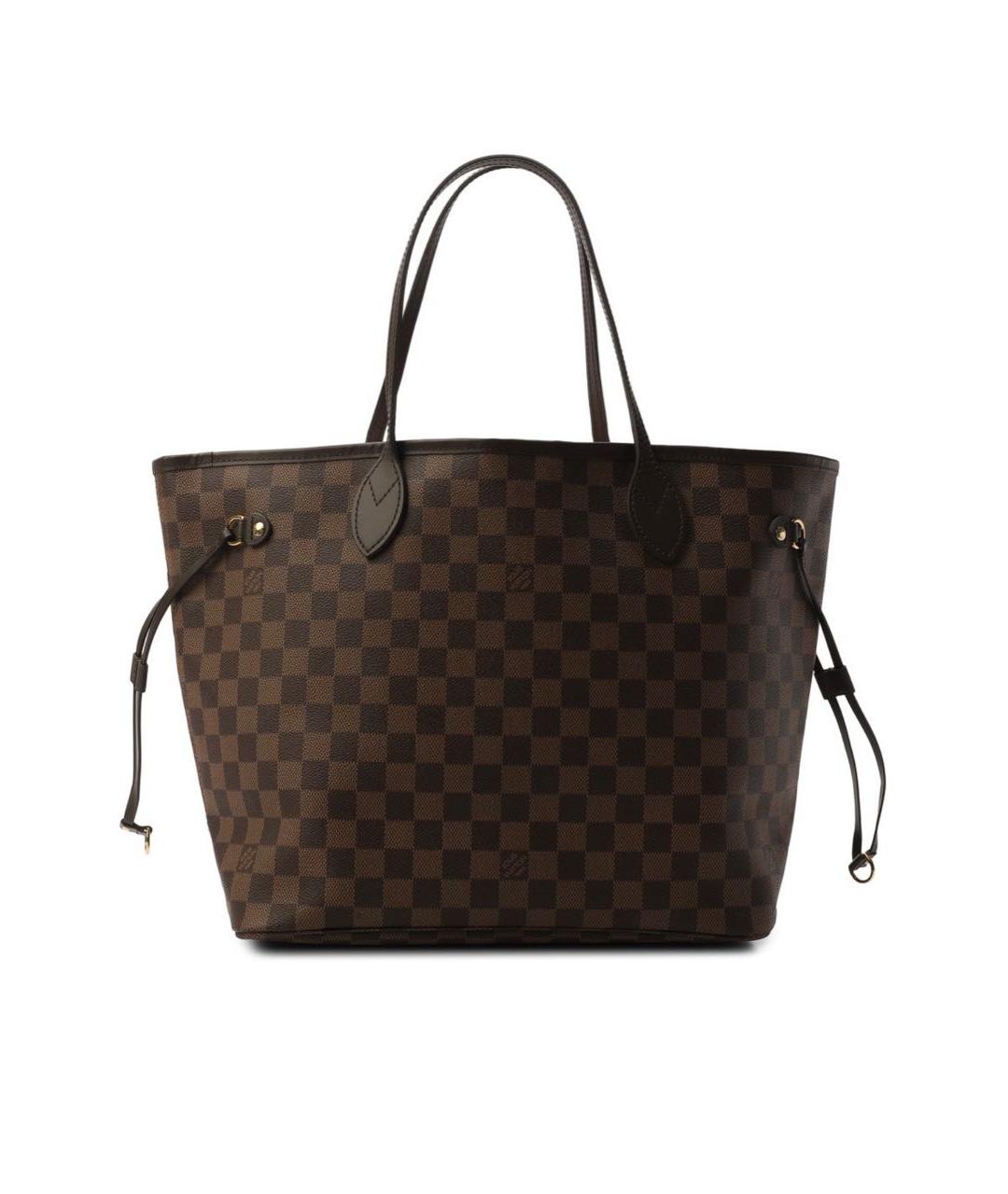 LOUIS VUITTON Коричневая сумка тоут из канвы, фото 8