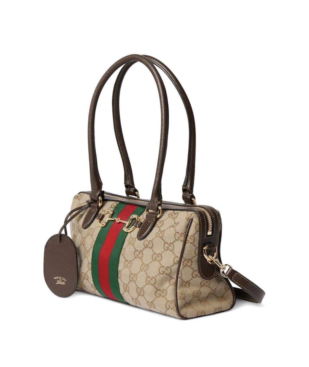 GUCCI Бежевая синтетическая сумка через плечо, фото 2