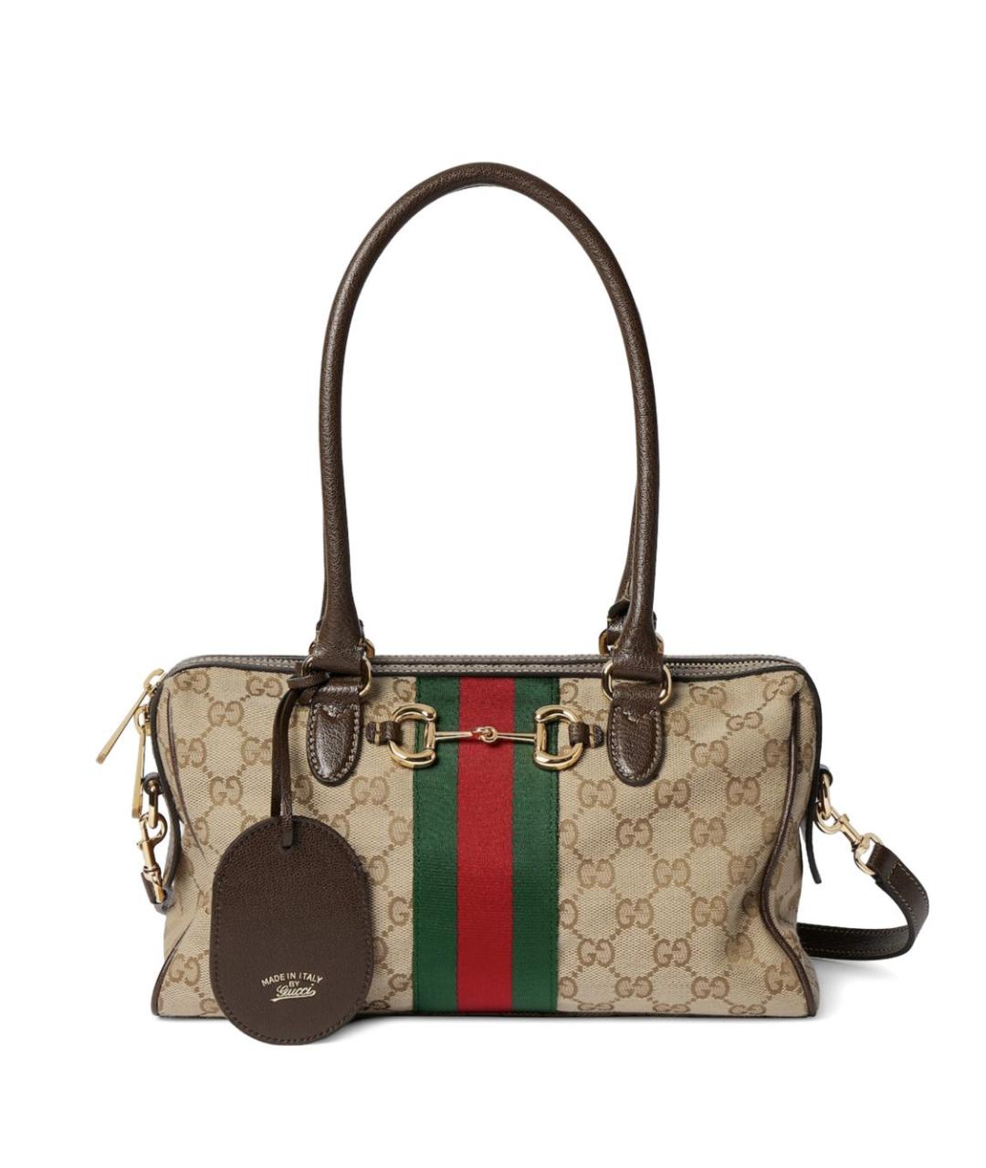 GUCCI Бежевая синтетическая сумка через плечо, фото 1