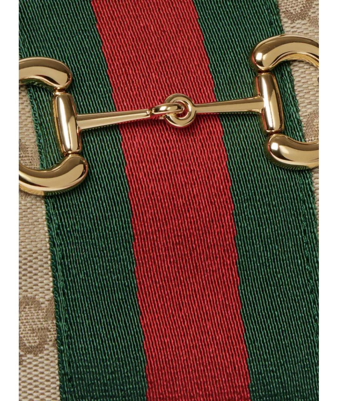 GUCCI Бежевая синтетическая сумка через плечо, фото 3