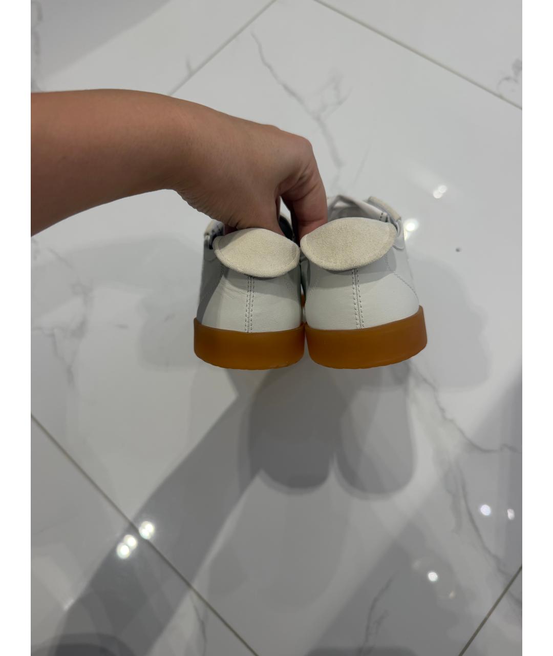 CHANEL Белые кожаные кеды, фото 4