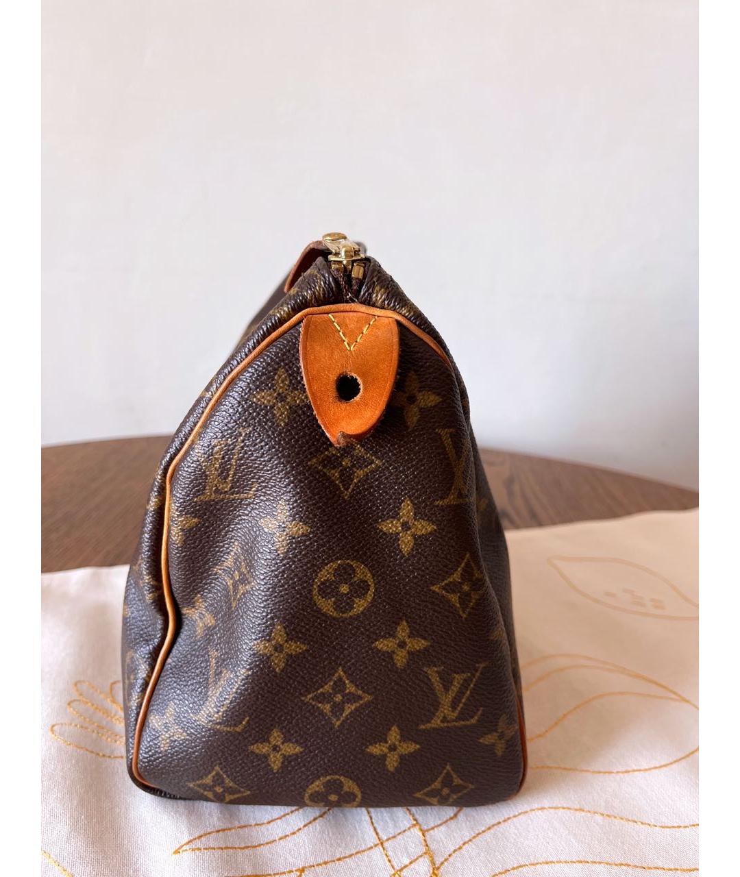 LOUIS VUITTON Коричневая сумка через плечо из канвы, фото 5