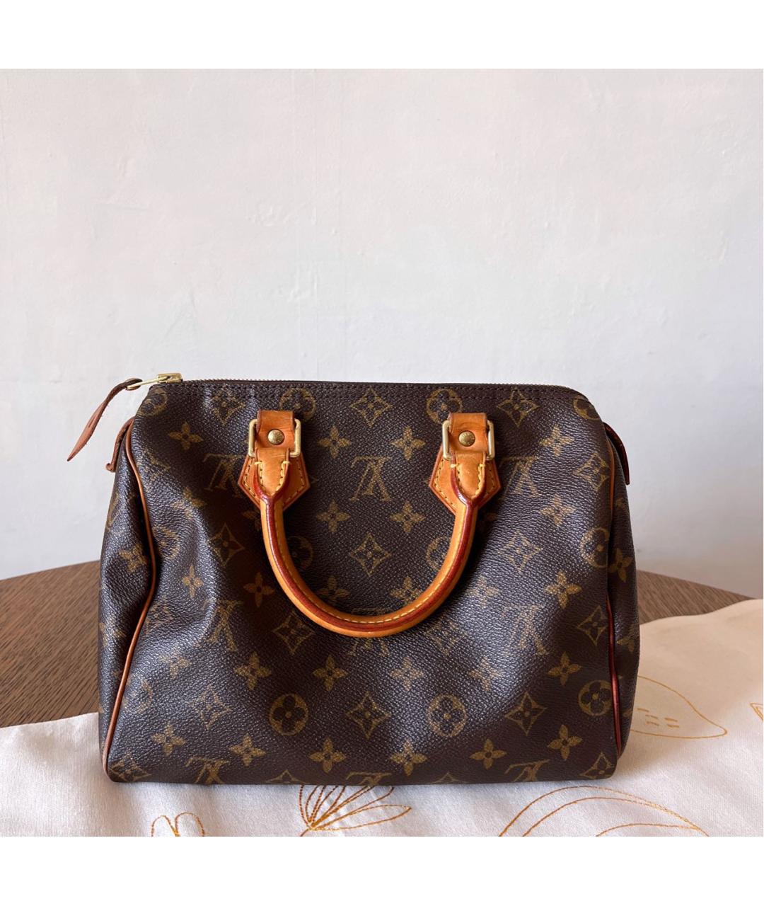 LOUIS VUITTON Коричневая сумка через плечо из канвы, фото 3
