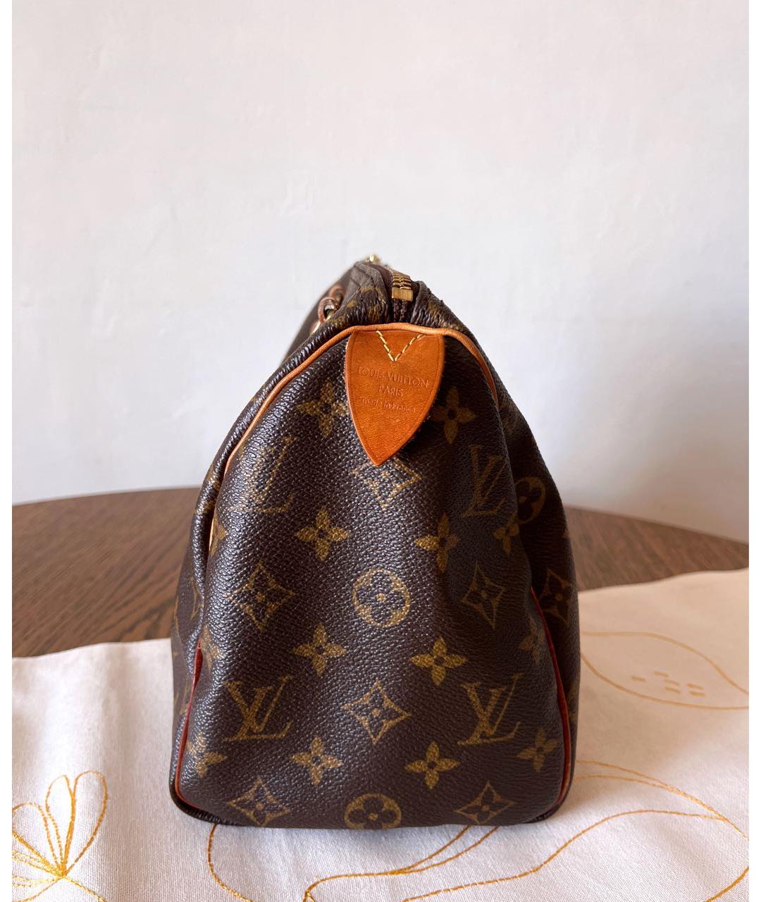 LOUIS VUITTON Коричневая сумка через плечо из канвы, фото 4