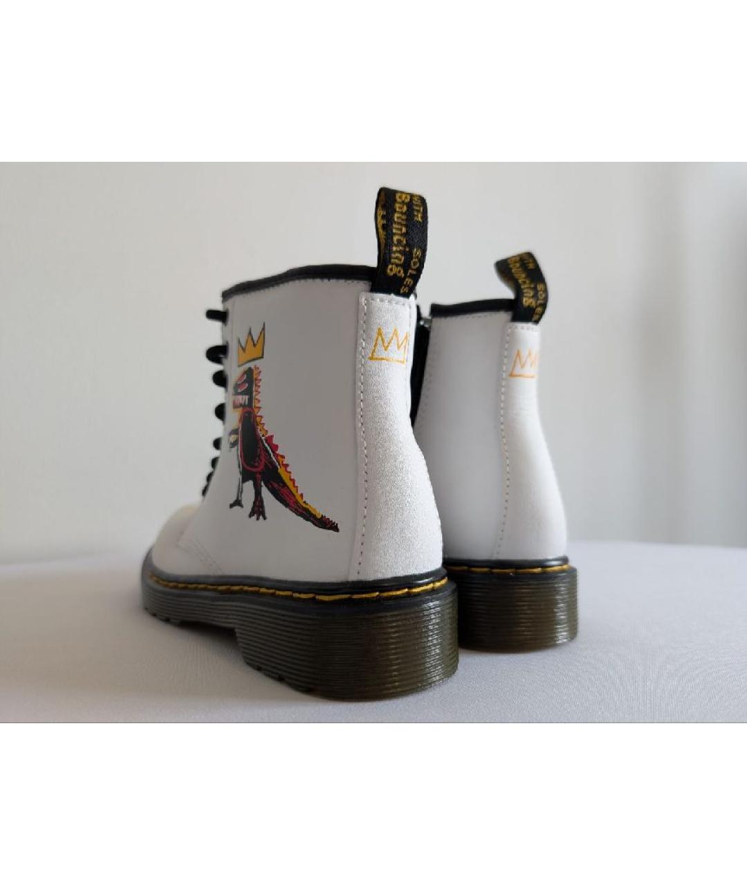 DR. MARTENS Белые кожаные ботинки, фото 4