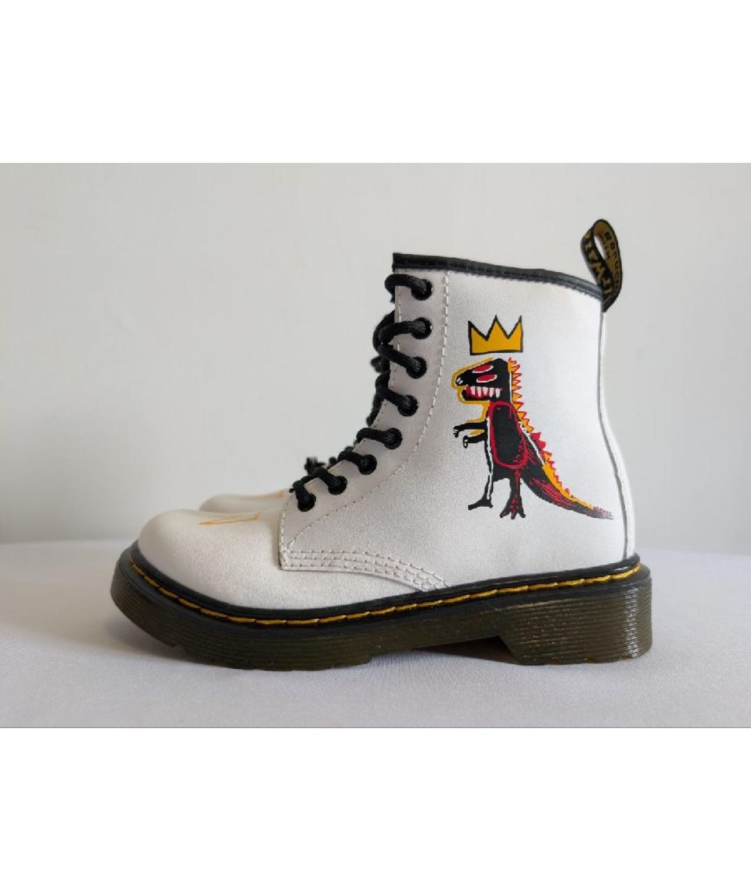 DR. MARTENS Белые кожаные ботинки, фото 8