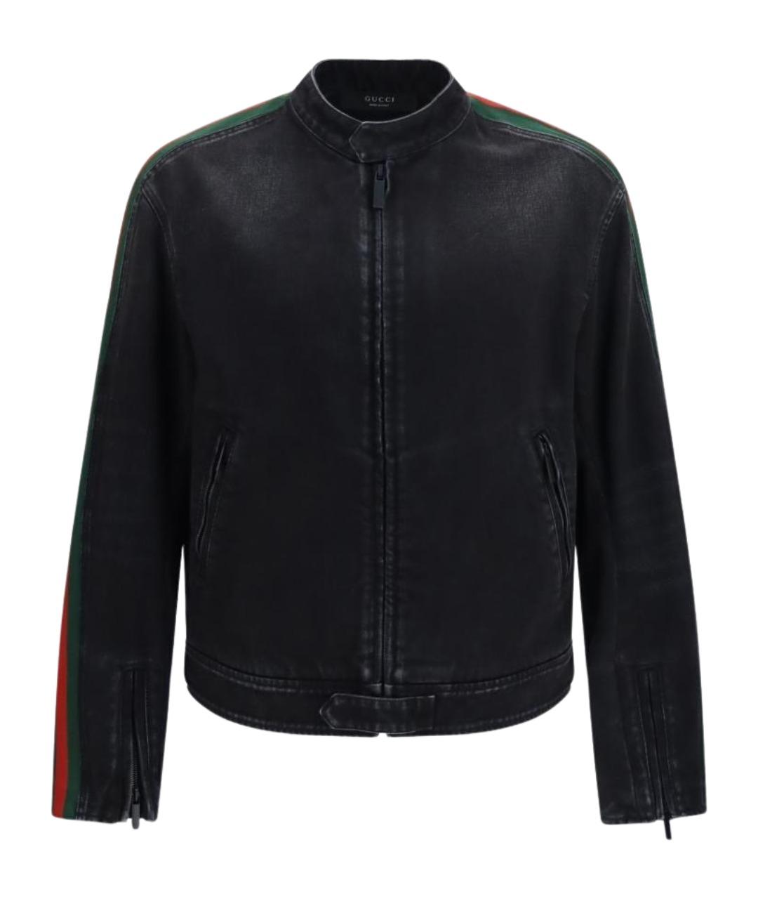 GUCCI Черная хлопковая куртка, фото 1