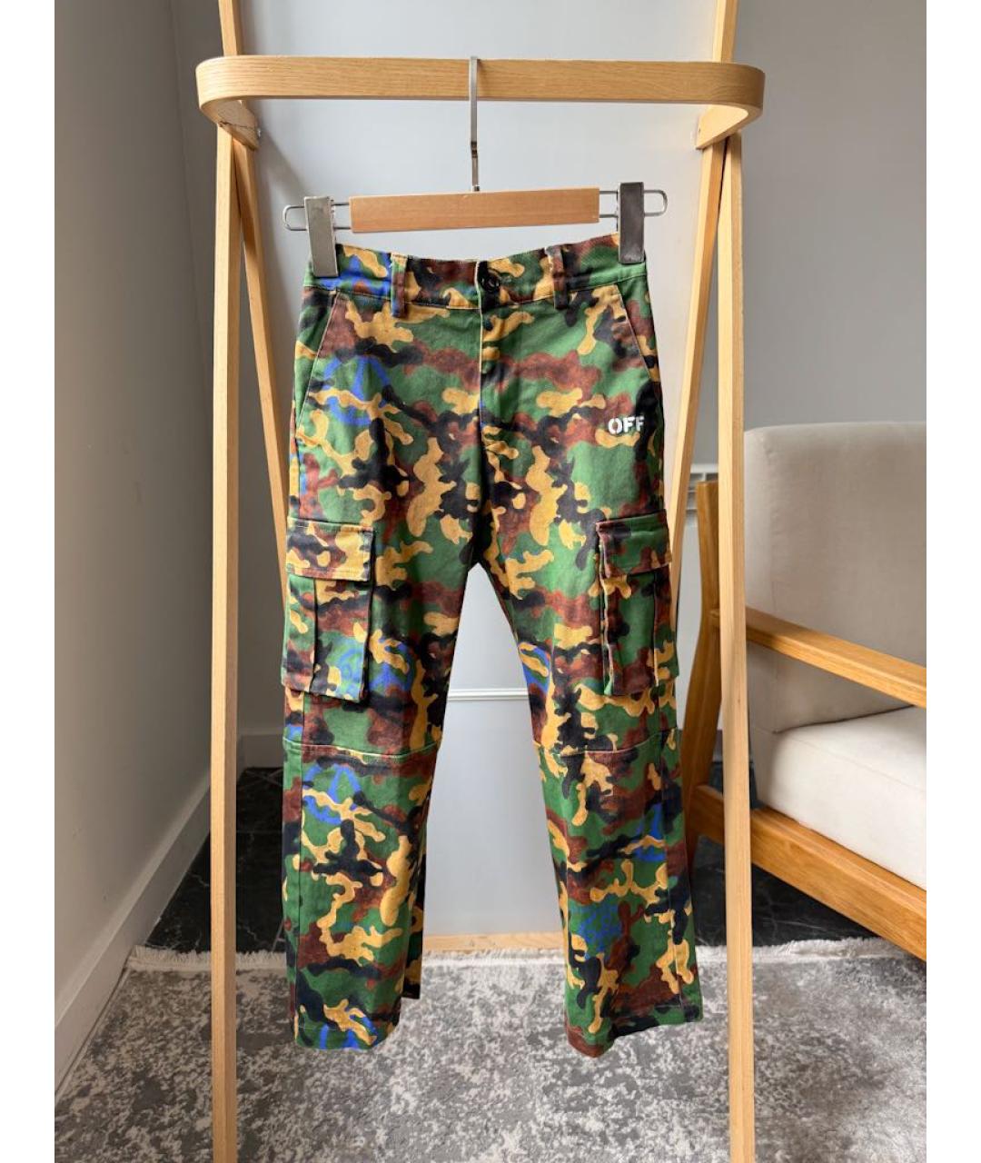 OFF-WHITE Зеленые брюки и шорты, фото 5