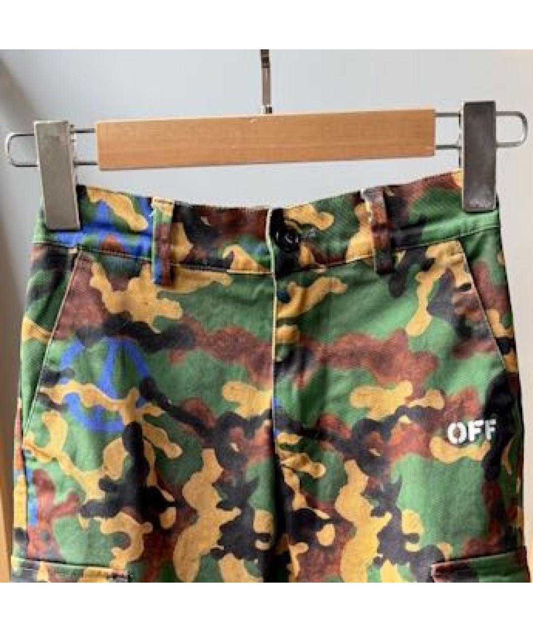 OFF-WHITE Зеленые брюки и шорты, фото 4