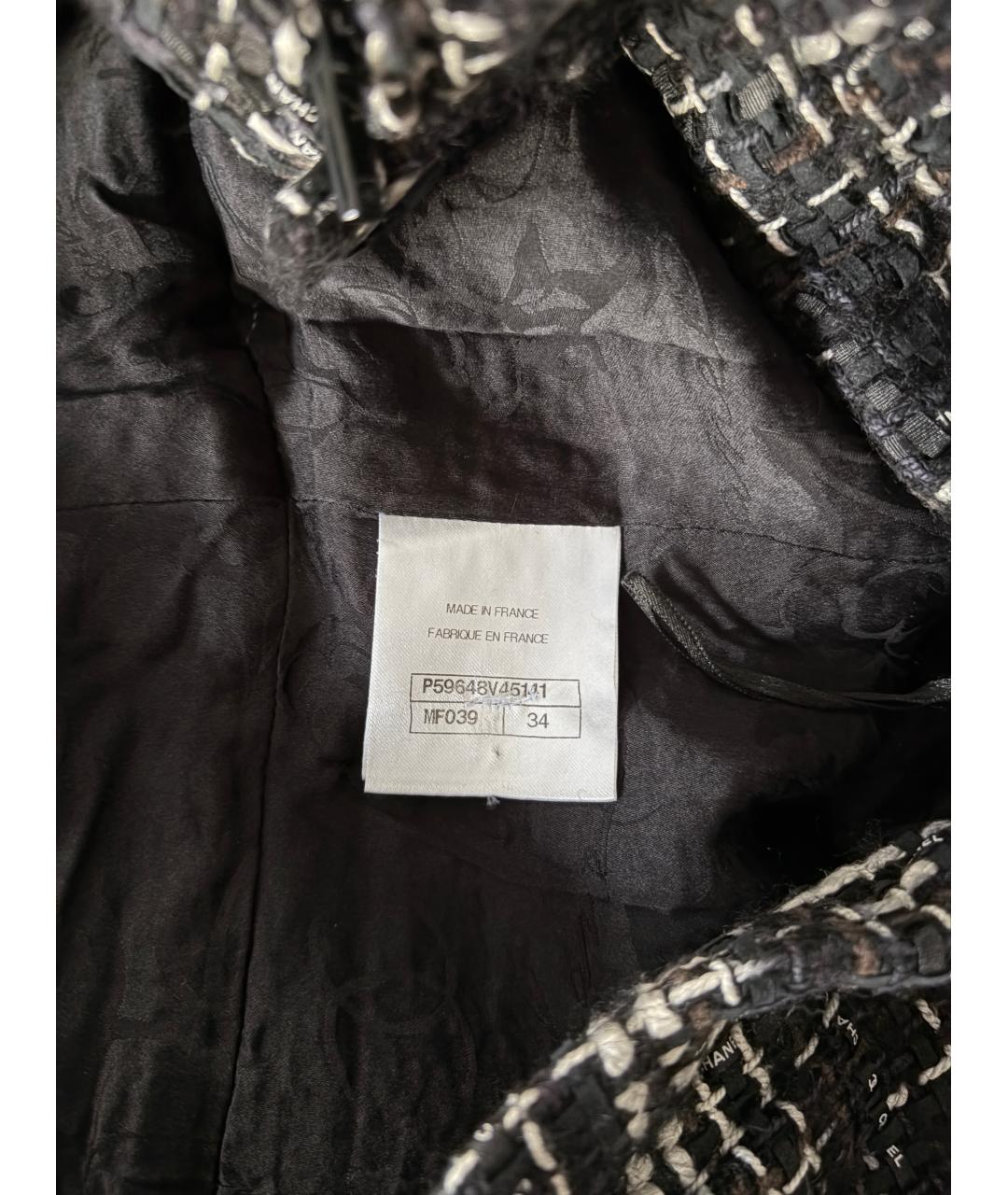 CHANEL Черная шелковая юбка миди, фото 5