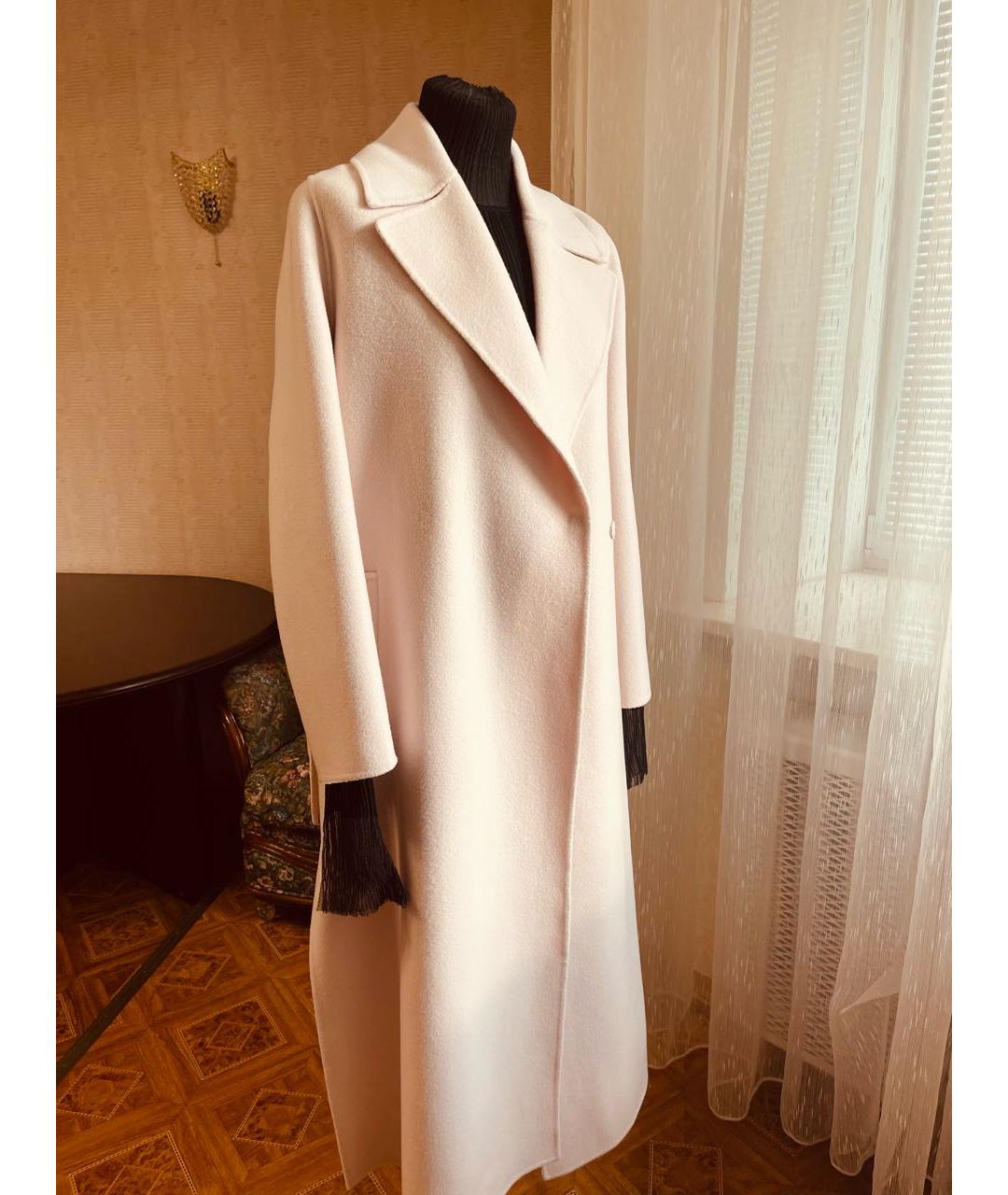 'S MAX MARA Белое кашемировое пальто, фото 9