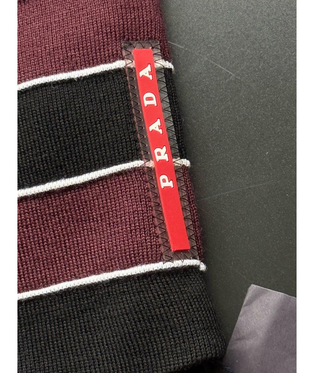 PRADA Черная шерстяная шапка, фото 3