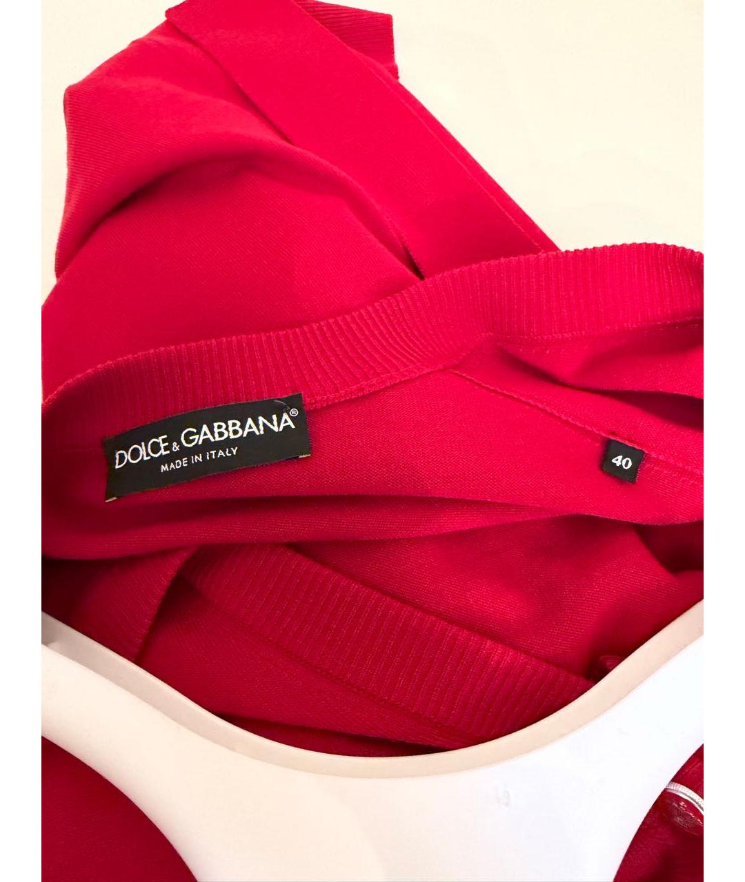 DOLCE&GABBANA Красный шерстяной кардиган, фото 3