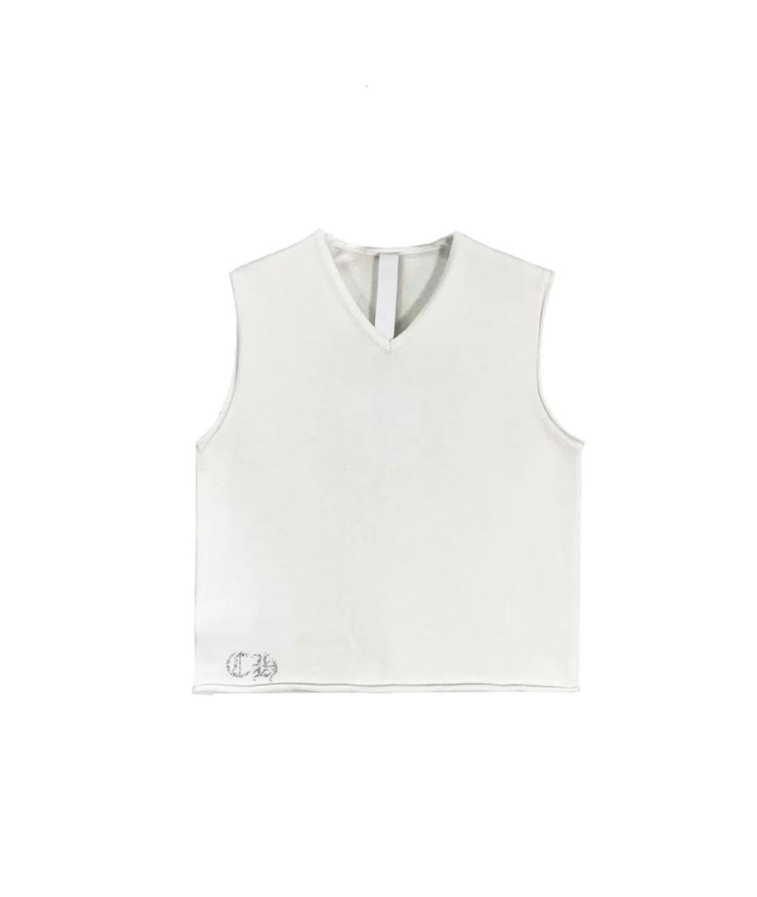 CHROME HEARTS Белая майка, фото 4