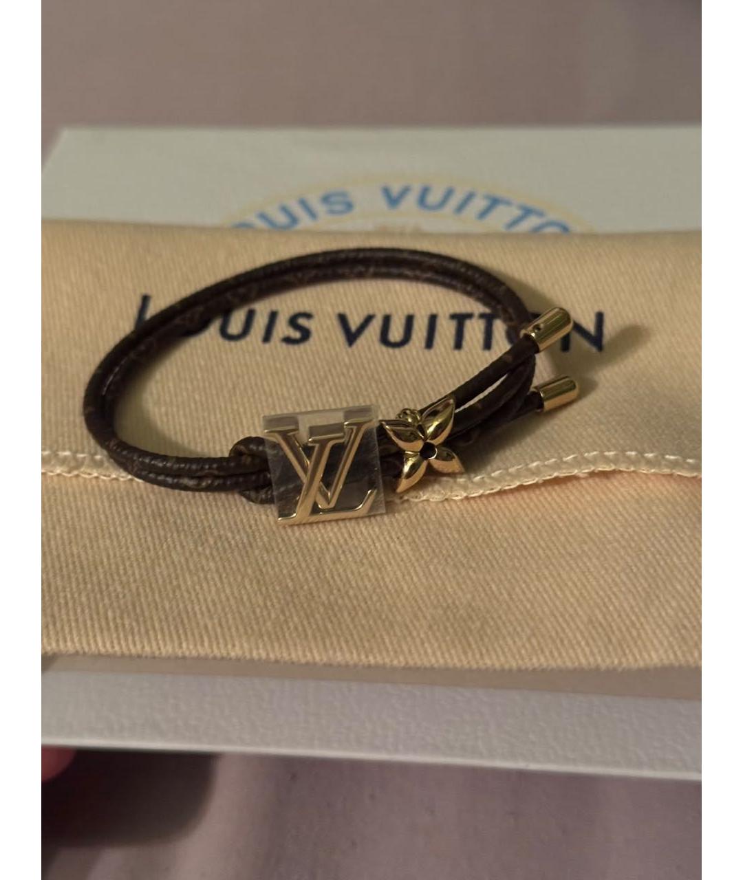 LOUIS VUITTON Коричневый браслет, фото 5