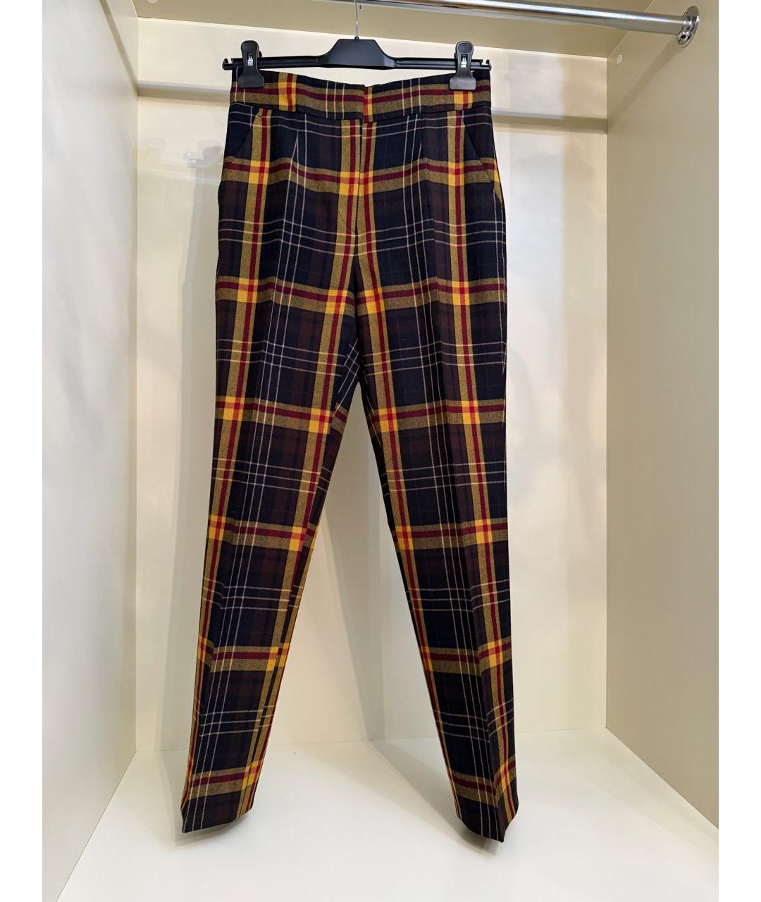ETRO Мульти шерстяные прямые брюки, фото 5