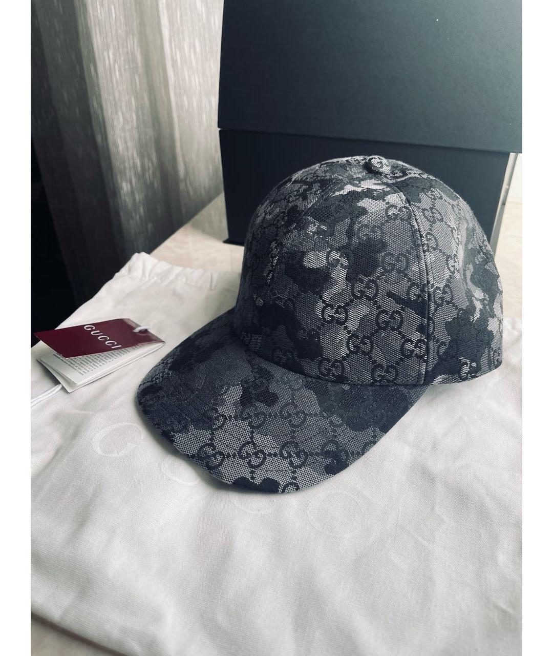 GUCCI Серая хлопковая кепка, фото 4