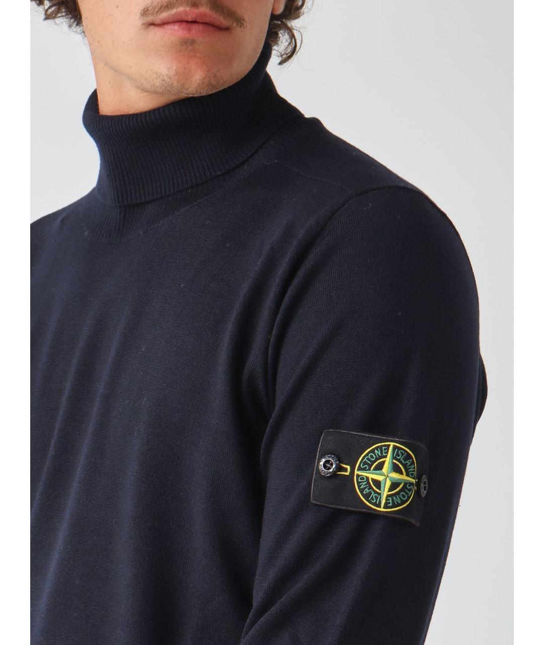 STONE ISLAND Синий джемпер / свитер, фото 3