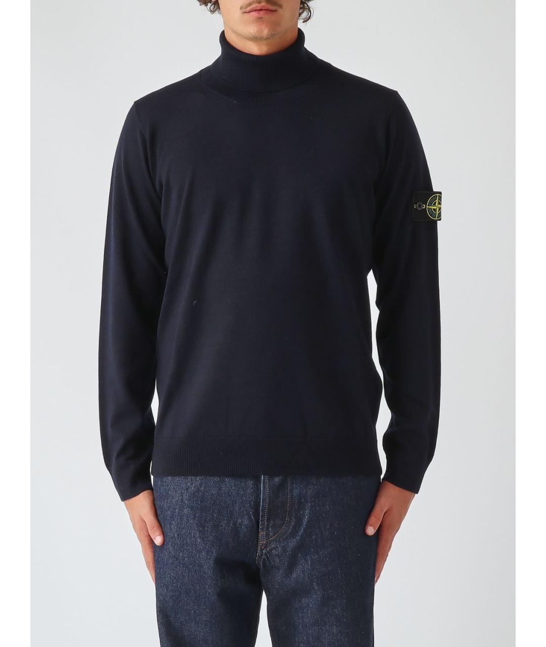 STONE ISLAND Синий джемпер / свитер, фото 5