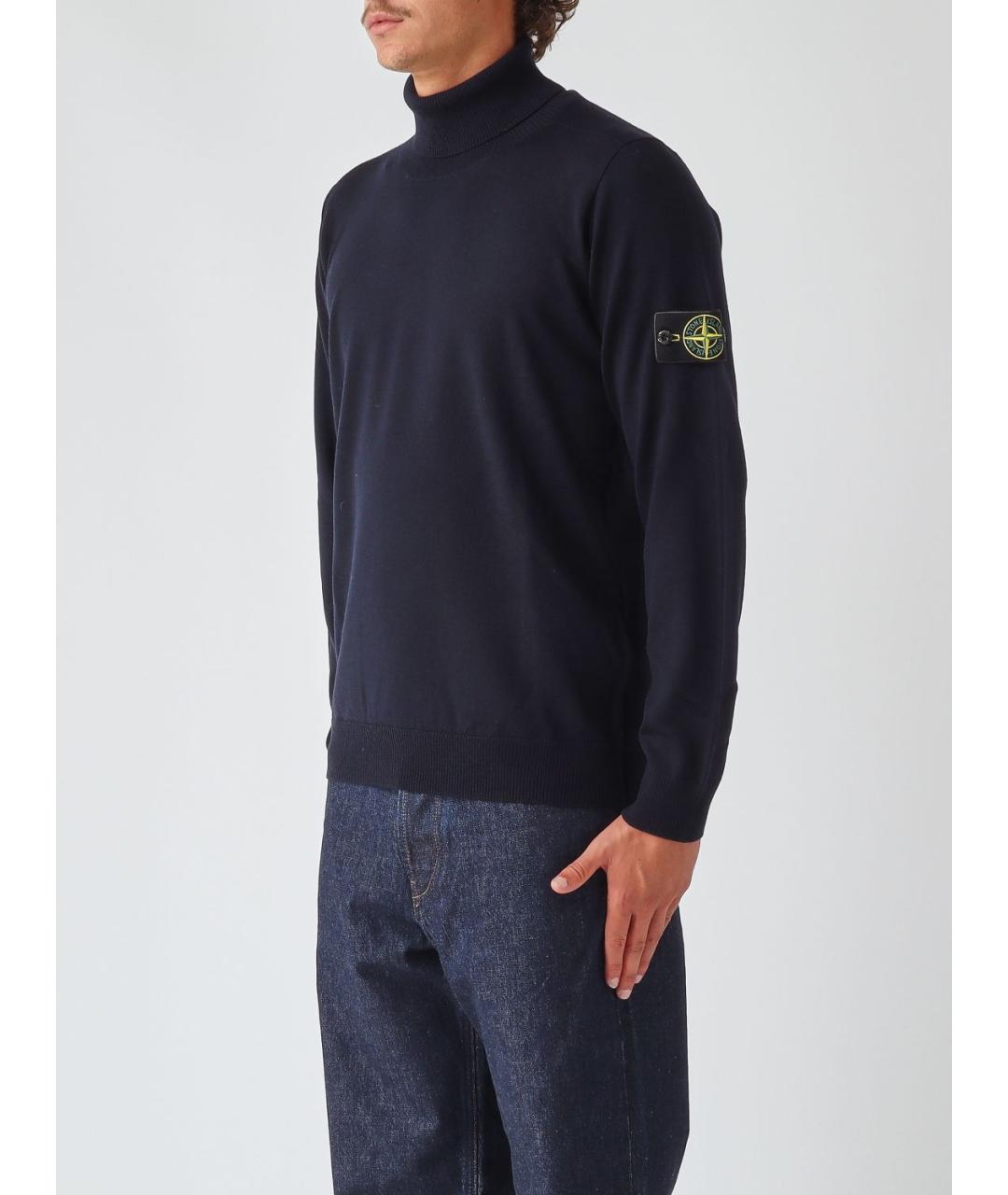 STONE ISLAND Синий джемпер / свитер, фото 4