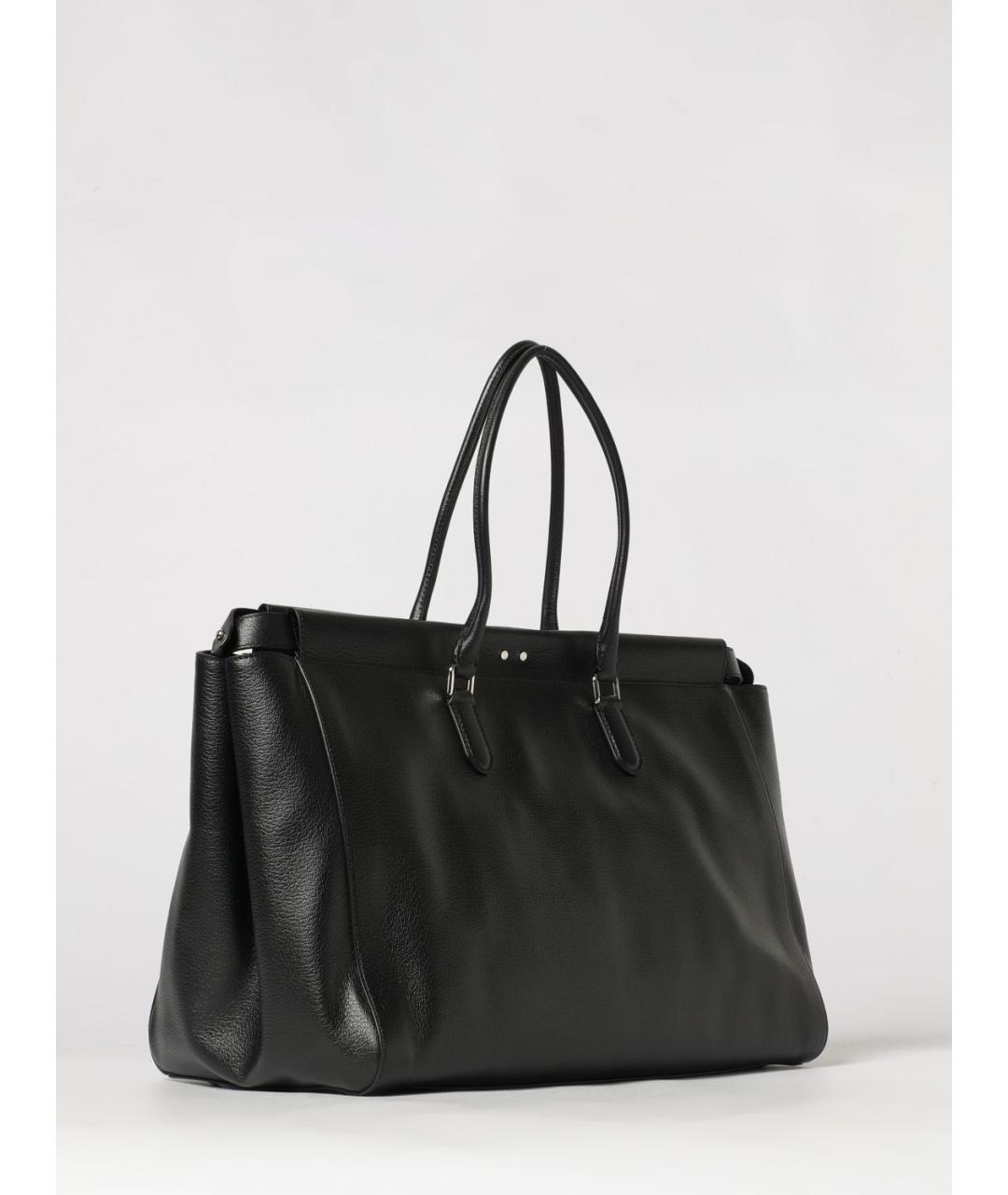 FENDI Черная кожаная сумка тоут, фото 3