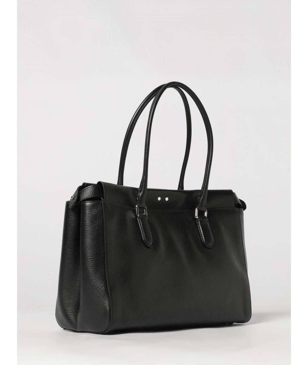 FENDI Черная кожаная сумка тоут, фото 3