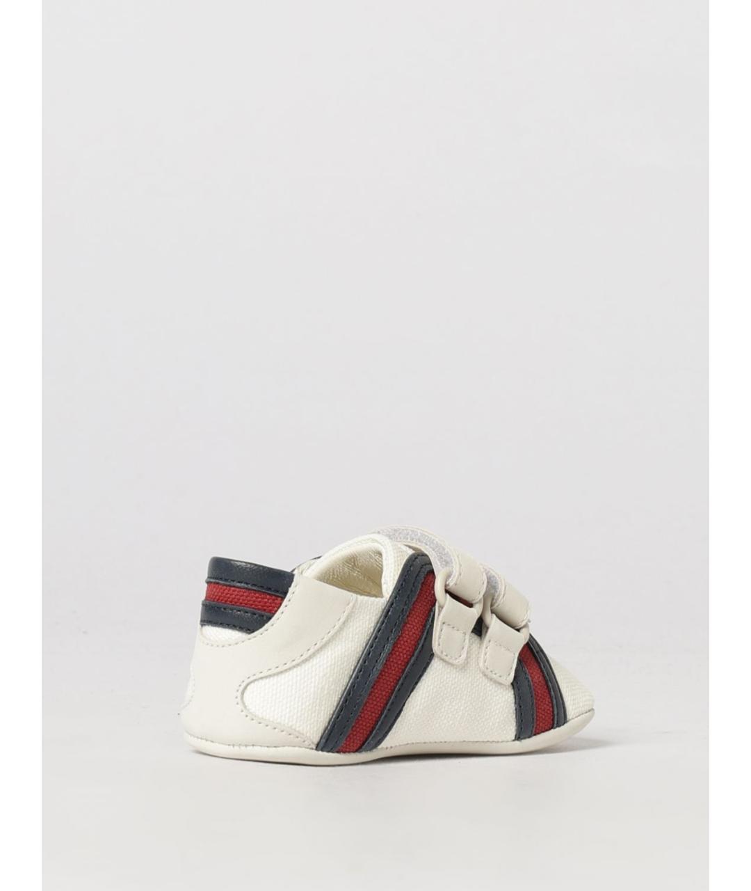 GUCCI Белые текстильные кеды, фото 3