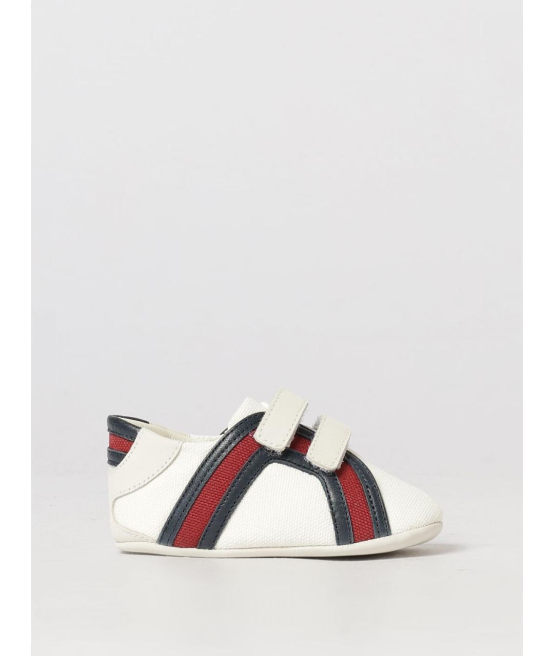 GUCCI Белые текстильные кеды, фото 4