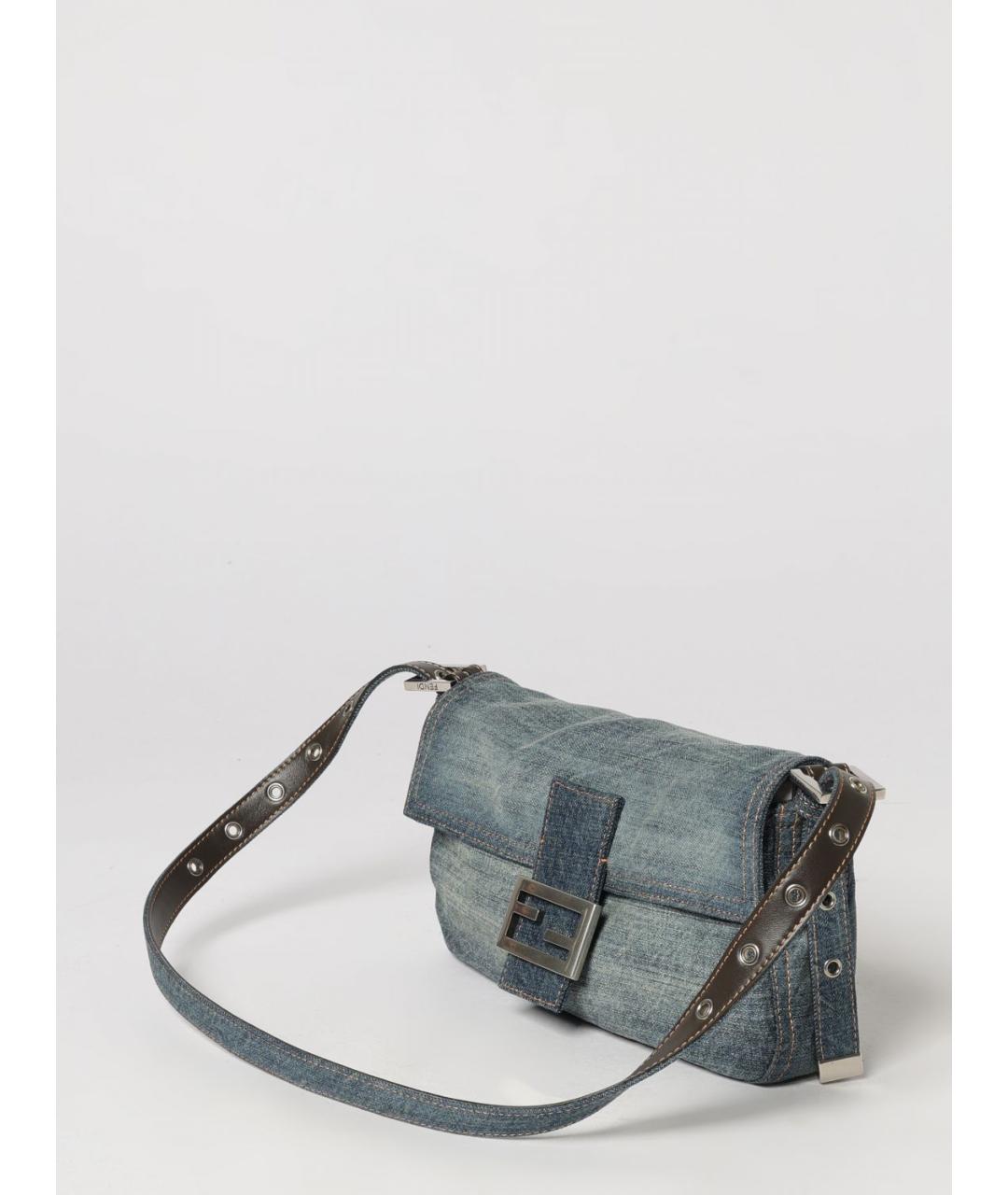 FENDI Синяя сумка через плечо, фото 4