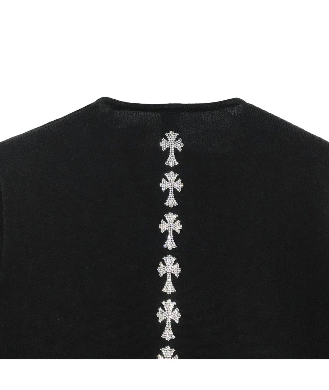 CHROME HEARTS Черный кардиган, фото 3