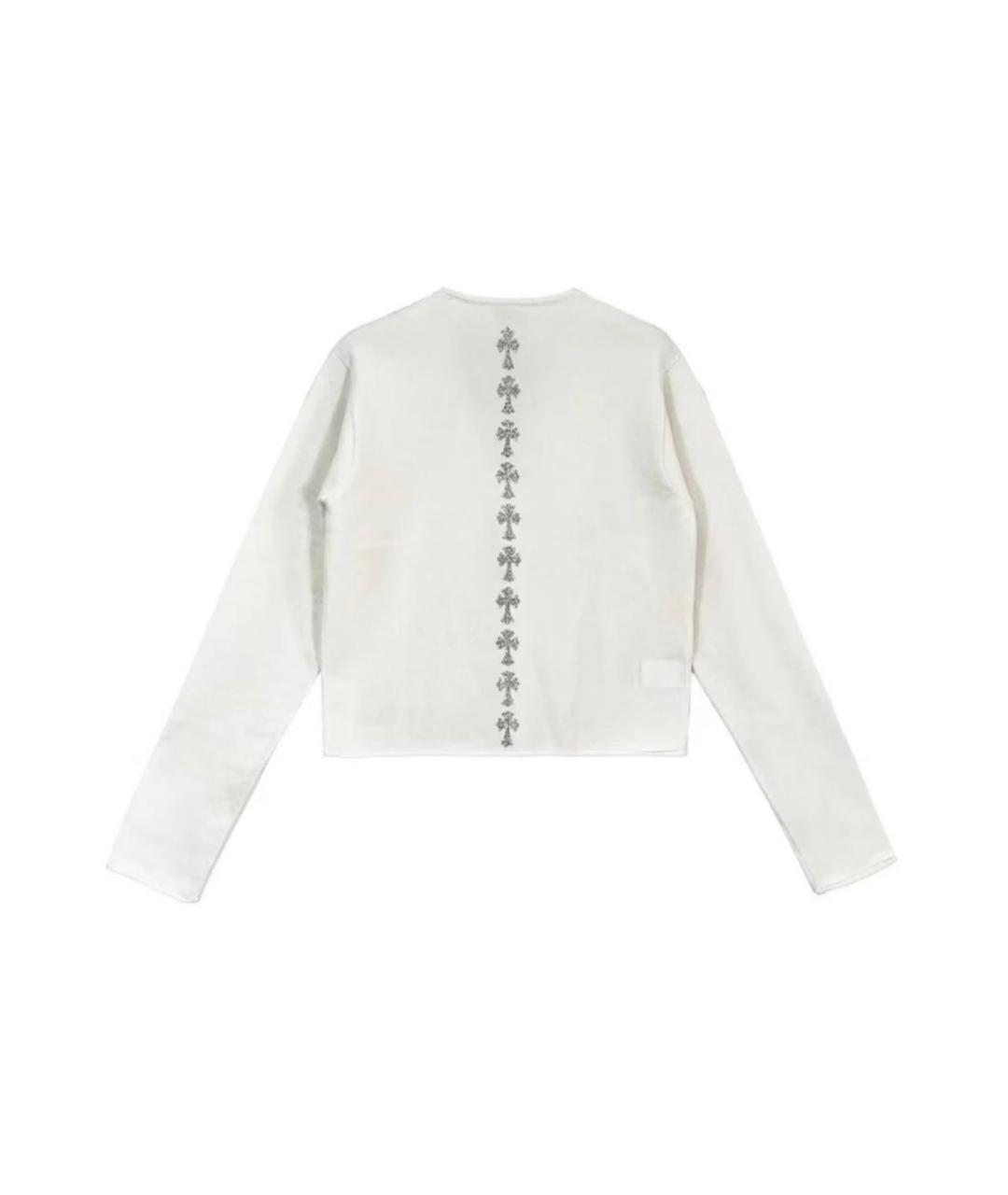 CHROME HEARTS Белый кардиган, фото 2