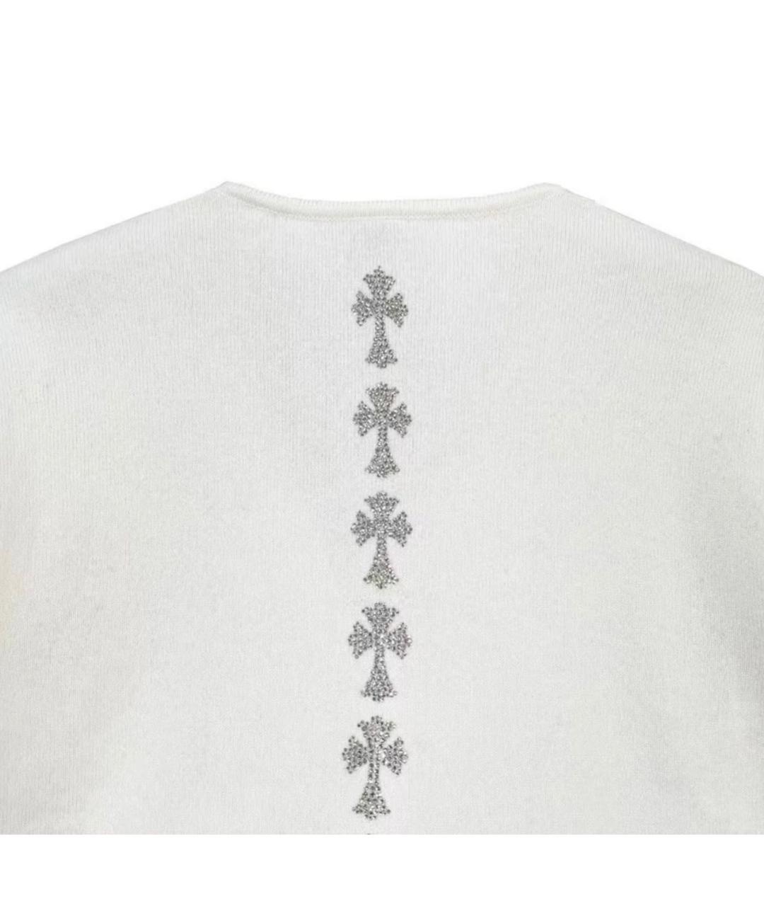 CHROME HEARTS Белый кардиган, фото 3